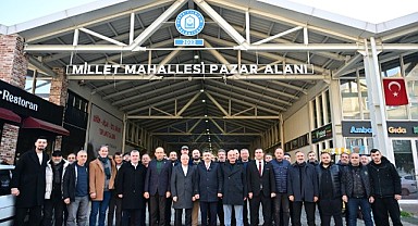Başkan Yılmaz, Millet Mahallesi pazar esnafı ile buluştu.