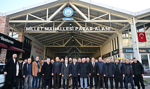 Başkan Yılmaz, Millet Mahallesi pazar esnafı ile buluştu.