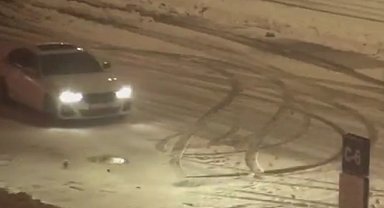 Bolu'da drift yapan sürücülere Jandarma müdahalesi