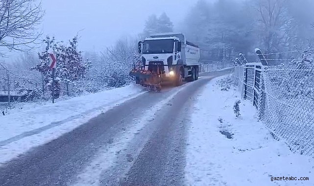 Bursa Büyükşehir’den kar mesaisi