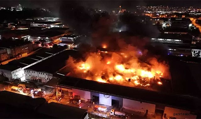 Bursa'da Korkutan Yangın