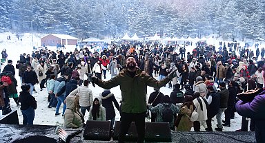 Bursa Kestel'de Alaçam kar festivali