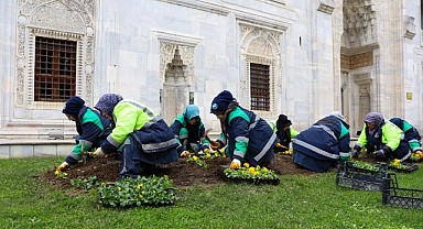 Bursa kışın da çiçek bahçesine dönüşüyor