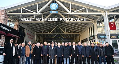 Bursa Yıldırım'da Başkan Yılmaz pazar esnafıyla buluştu