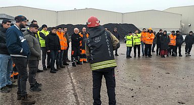 Büyükşehir İtfaiyesi'nden TCDD'ye yangın eğitimi