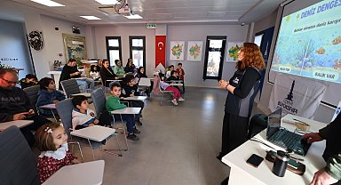 Çocuklar Efes Selçuk'ta denizin gizli dünyasını keşfetti