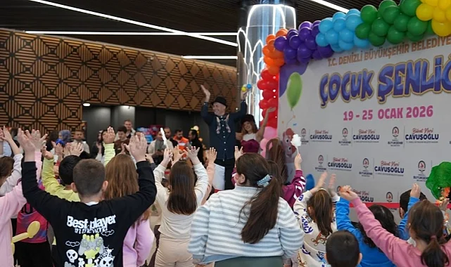 Denizli Büyükşehir'in çocuk şenliği coşkuyla başladı