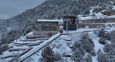 Denizli Teleferikte yeni dönem kar manzarasıyla başlıyor