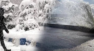 Doğu'da yoğun kar, kıyılarda kuvvetli rüzgar