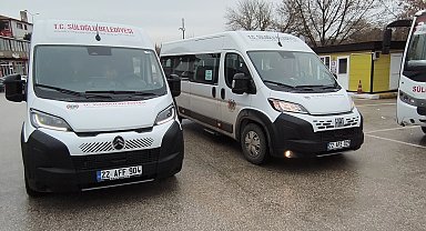 Edirne Süloğlu'na iki yeni minibüs