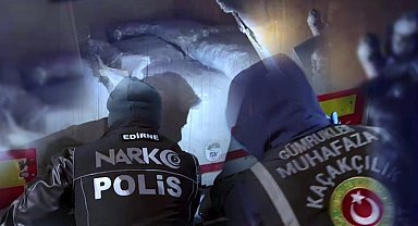 Edirne'de rekor uyuşturucu operasyonu! 289 kilo uyuşturucu ele geçirildi