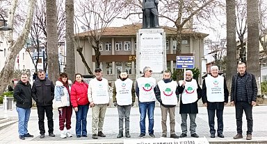 Emekliler Mudanya'daki eylemlerini sürdürüyor