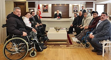 Erzurum'da Engelliler Meclisi'nden Başkan Sekmen'e ziyaret