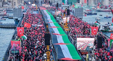 İstanbul Filistin için tek yürek oldu