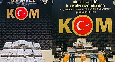 Kaçak tütüne darbe: 7 bin 960 dolu makaron ele geçirildi