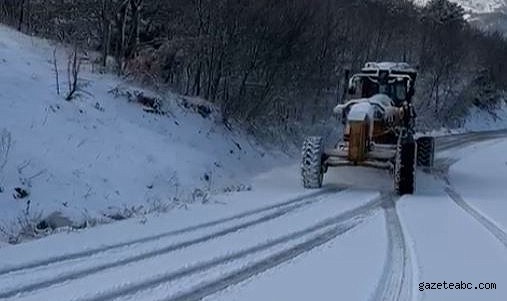 Karla kaplı yollar Bursa Büyükşehir’le açılıyor