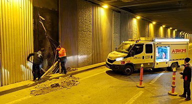 Kocaeli Seka Tüneli'ndeki paneller yenilendi