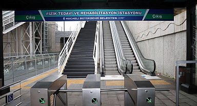 Kocaeli'de yürüyen merdivenler bakıma alındı