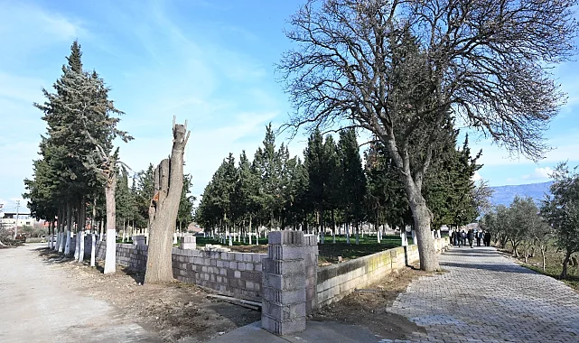 Manisa'da Aşağı Koçaklar Mezarlığı güvenli hale getirildi