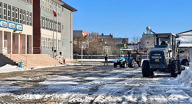 Mardin Midyat'ta kar seferberliği