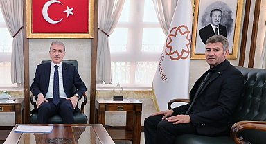 Mardin'de Hak-İş ve Hizmet-İş Sendikası'ndan Vali Akkoyun'a teşekkür