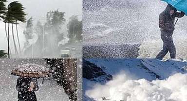 Meteoroloji'den kuvvetli kar ve fırtına uyarısı
