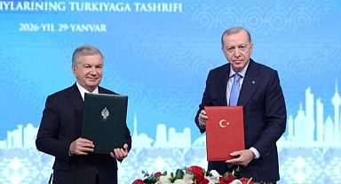 Özbekistan Cumhurbaşkanı Ankara'da