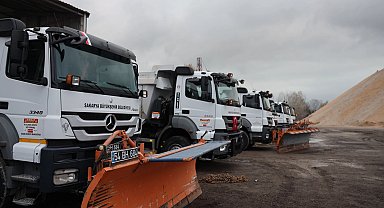 Sakarya Büyükşehir karla mücadele için göreve hazır