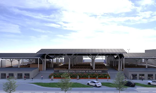 Trabzon Sürmene'ye modern pazar yeri ve kapalı otopark