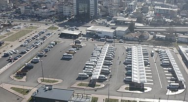 Trabzon'da dolmuşlar yeni yerlerine taşınıyor