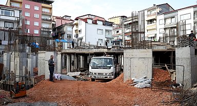 Yeni Kuruçeşme Merkez Camii hızla yükseliyor
