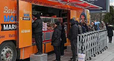 Ankaralılarla ete Mobil Market'le kavuştu