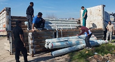 Antalya Büyükşehir'den üreticiye sera naylonu desteği