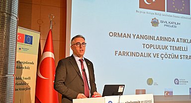 Antalya'da orman yangınlarına karşı atık farkındalığı