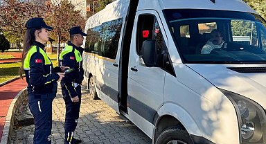 Artvin'de servis araçlarına sıkı denetim