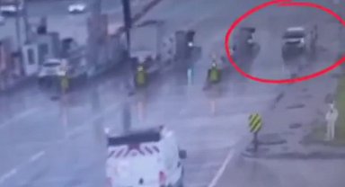 Bursa Kuzey Gişeleri'nde tehlikeli manevra!