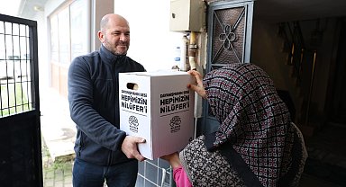 Bursa Nilüfer'de dayanışma paylaşarak artıyor