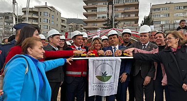 Bursa Osmangazi'de Macide Gazioğlu Kreş ve Gündüz Bakımevi'ne temel atıldı