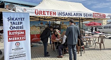 Denizli Büyükşehir pazaryerlerinde halkın nabzını tutuyor