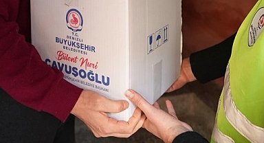 Denizli'de ramazan bereketi kapı kapı yayılıyor