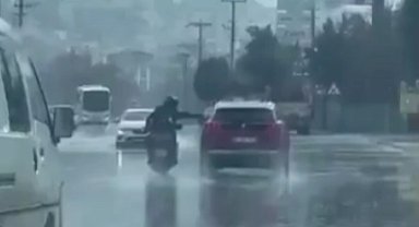 Denizli'de tehlikeli motosiklet sürüşü cezasız kalmadı!