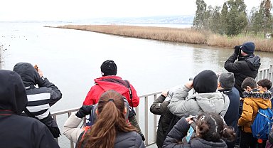 Doğanın en zarif misafirleri hayran bıraktı