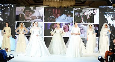 İstanbul'da gelinlik defilesi moda severleri büyüledi