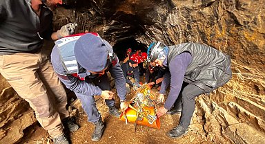 İzmir Selçuk'ta mağarada 9 saatlik kurtarma seferberliği