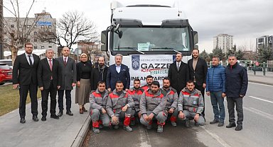 Kayseri Melikgazi'nin yardım eli Gazze'ye uzadı