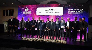 Kayseri'de İhracatın Yıldızları ödüllerine kavuştu