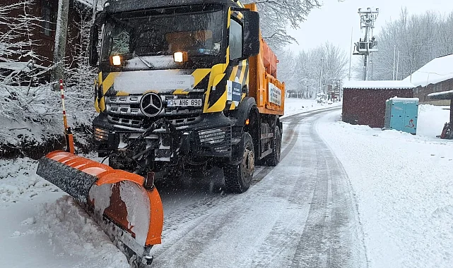 Kocaeli Büyükşehir karla mücadeleye hazır kıta