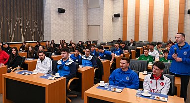 Konya Selçuklu'da sporculara moral ve destek
