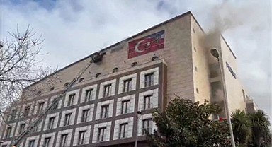 Polis Merkezinde Yangın