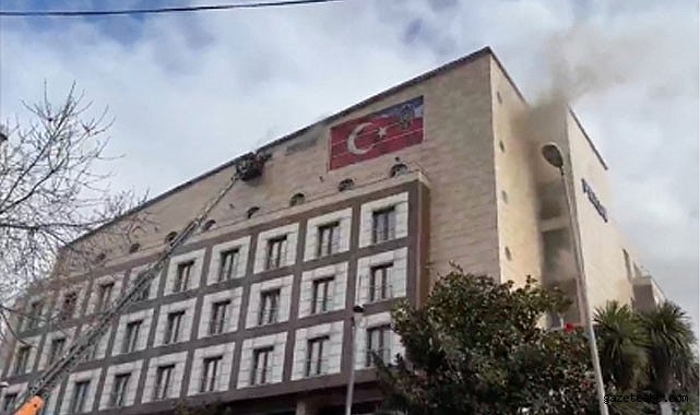 Polis Merkezinde Yangın